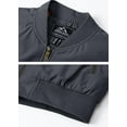 thumbnail image 4 of TACVASEN Mens Jackets Lightweight Bomber Fashional Casual Coats Dark Grey L, 4 of 7