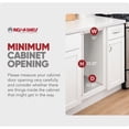 thumbnail image 5 of Rev-A-Shelf Double 50 Qt Pullout Soft-Close Steel Kitchen Trash Cans, 5 of 10