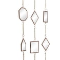 thumbnail image 5 of DecMode 32" Brown Metal Geometric Windchime with Glass Mirrors and Bells, 5 of 8