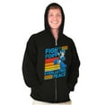 thumbnail image 5 of Mega Man 90s Gamer Anime Character Unisex Plus Size Zip Hoodie Brisco Brands 4X, 5 of 6