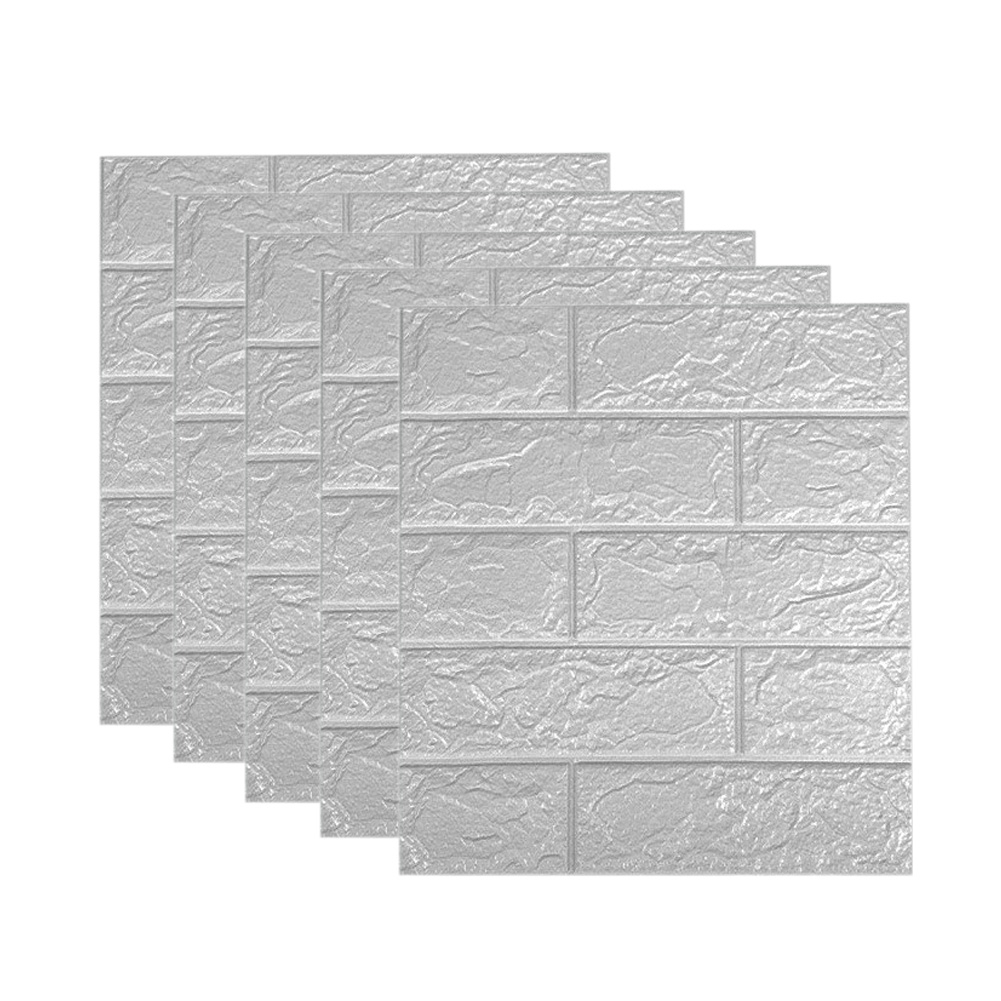 3D Wall Panels Peel and Stick,Printable Faux Brick Wallpaper Sticker