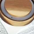 thumbnail image 3 of HEMOTON Glass Jar with Wood Lid for Packing Candy Tea Rice and Flour Airtight Storage canisters 4.5x6.5 Inches, 3 of 7