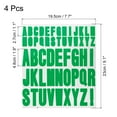 thumbnail image 2 of Uxcell 4 Sheets Letter Stickers Vinyl Letter 9.1'' x7.7'' for Indoor Outside Sticker Decal Green, 2 of 5