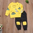 thumbnail image 3 of Fortune Boy Clothes Long Sleeve Dinosaur Pullover Pants Sweatsuit Fall Outfits, 3 of 6