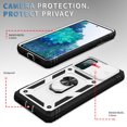 thumbnail image 2 of ShellTech Case for Galaxy S20 FE, Shockproof Impact Resistant with Slide Lens Protective Cover Case for Samsung Galaxy S20 FE/S20 FE 5G,White/Black, 2 of 11
