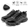 thumbnail image 1 of NIFOFISE Zapatos para Hombre Zapatos de Seguridad Resistentes a Perforaciones con Cordones, Punta Redonda, Negro, Mujer 12 / Hombre 10.5, 1 of 6