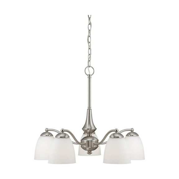60/5043 Nuvo Lighting Patton-5 Light Chandelier (Arms Down)-25 Inches Wide by 20 Inches High -Traditional Installation
