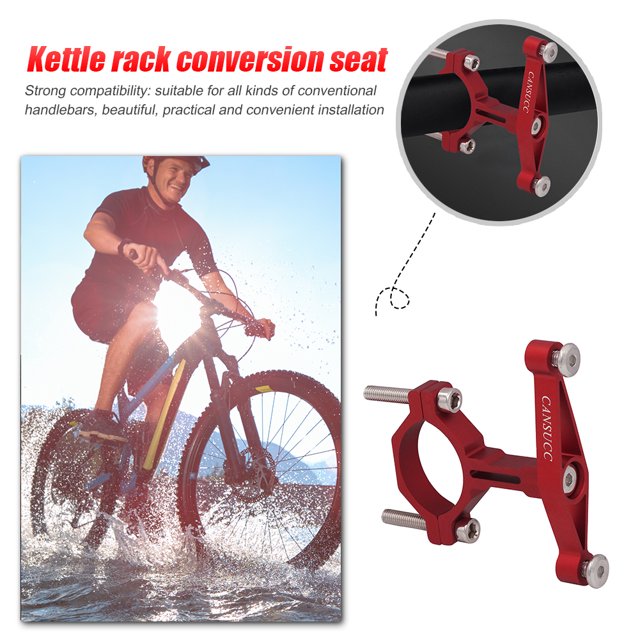 Adaptador Portabidón Soporte de hervidor de manillar de bicicleta ajustable soporte de abrazadera accesorios de ciclismo