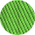 thumbnail image 1 of Ahgly Company Indoor Round Checkered Green Modern Area Rugs, 3' Round, 1 of 4