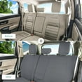 thumbnail image 3 of For 2017-2022 Honda CR-V LX | EX | EX-L FH Group PU Leather Custom Fit Car Seat Covers Water Resistant Rear Set - Solid Gray, 3 of 4