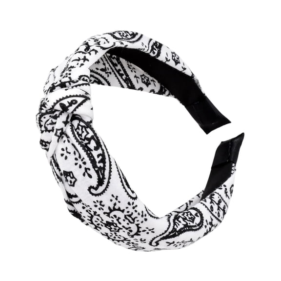 Wide Knotted Turban Headband Elastic Hair Band Fashion Stretch Headwrap For Women Girls