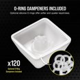 thumbnail image 5 of Corsair PBT Double-Shot Pro Keycap Mod Kit – Double-Shot PBT Keycaps – Arctic White – Standard Bottom Row – Textured Surface – 1.5mm-Thick Walls – O-Ring Daeners, 5 of 5