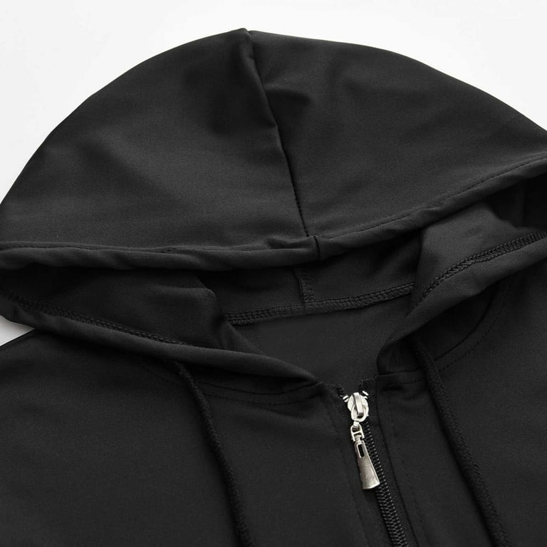 Men's Full Zip Up Active Track Jacket Zipper Mock Neck