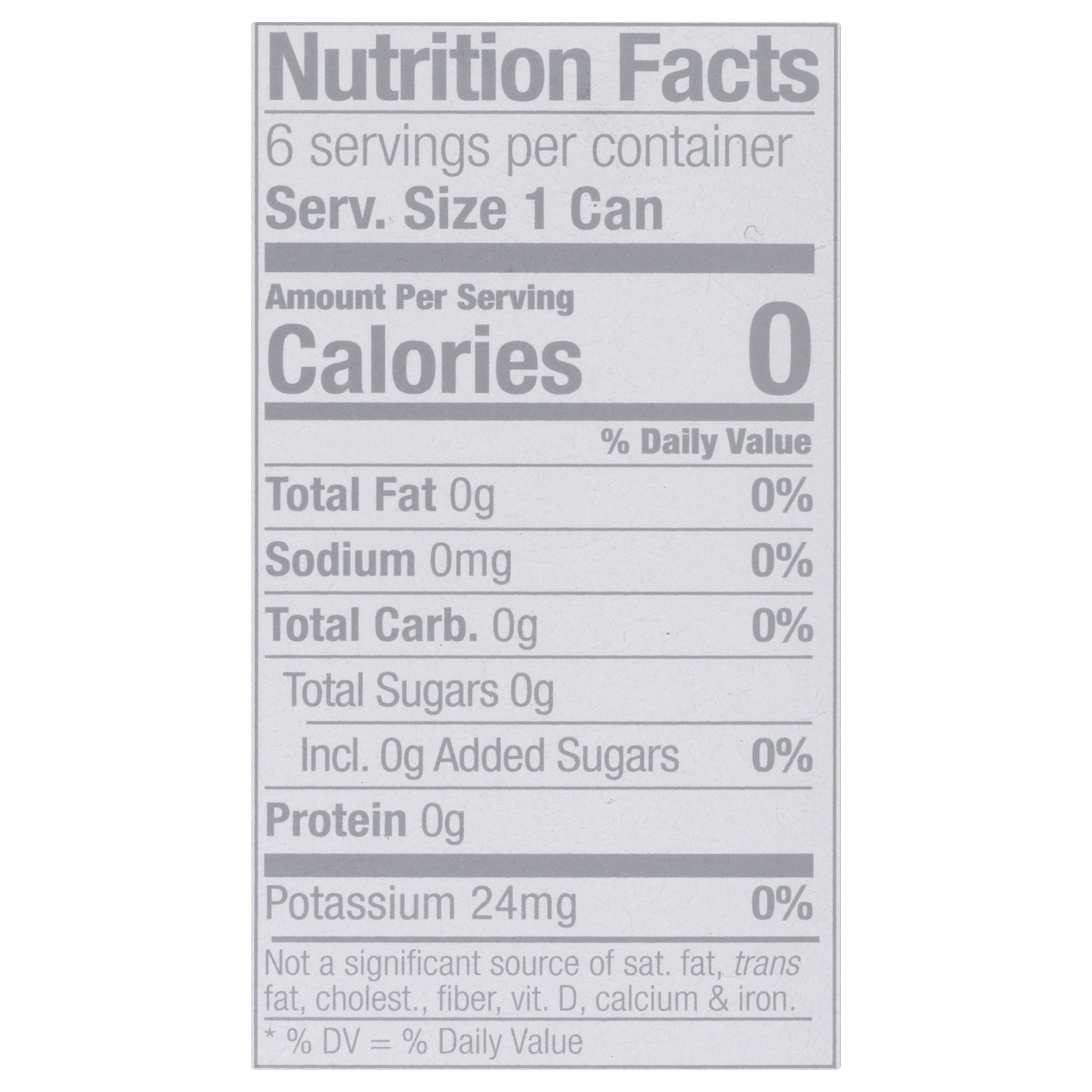 Polar Beverages, Diet Tonic Water, 7.5 fl oz Aluminum Cans, 6 Count, Caffeine Free