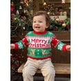 thumbnail image 3 of RUINIXCW Toddler Baby Baby Girl Boy Christmas Ugly Sweater Fall Winter Xmas Knit Sweaters Infant Girl Boy Reindeer Long Sleeve Jumper Pullover Tops, 3 of 10