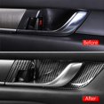 thumbnail image 2 of Xotic Tech Interior Door Handle Bowl Cover Trim, Carbon Fiber Pattern, Compatible with Honda Accord 10th Gen 2018-2022, 2 of 9