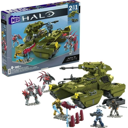 Mega Construx Halo Unsc Scorpion Clash Interlocking Block Building Sets