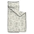 thumbnail image 2 of Baseballs and Text Light Beige Pattern Teens Toddler Nap Mat with Pillow, Sleeping Mat Bag for Preschool Daycare 50"x20", 2 of 6