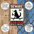 thumbnail image 3 of Beware of Bad Dog Enter at Own Risk Warning Metal Tin Sign Funny Dog Sign Retro Vintage Wall Art Farmhouse Dog Wall Decor Plaque Poster Dog Lover 8x12 Inch, 3 of 10