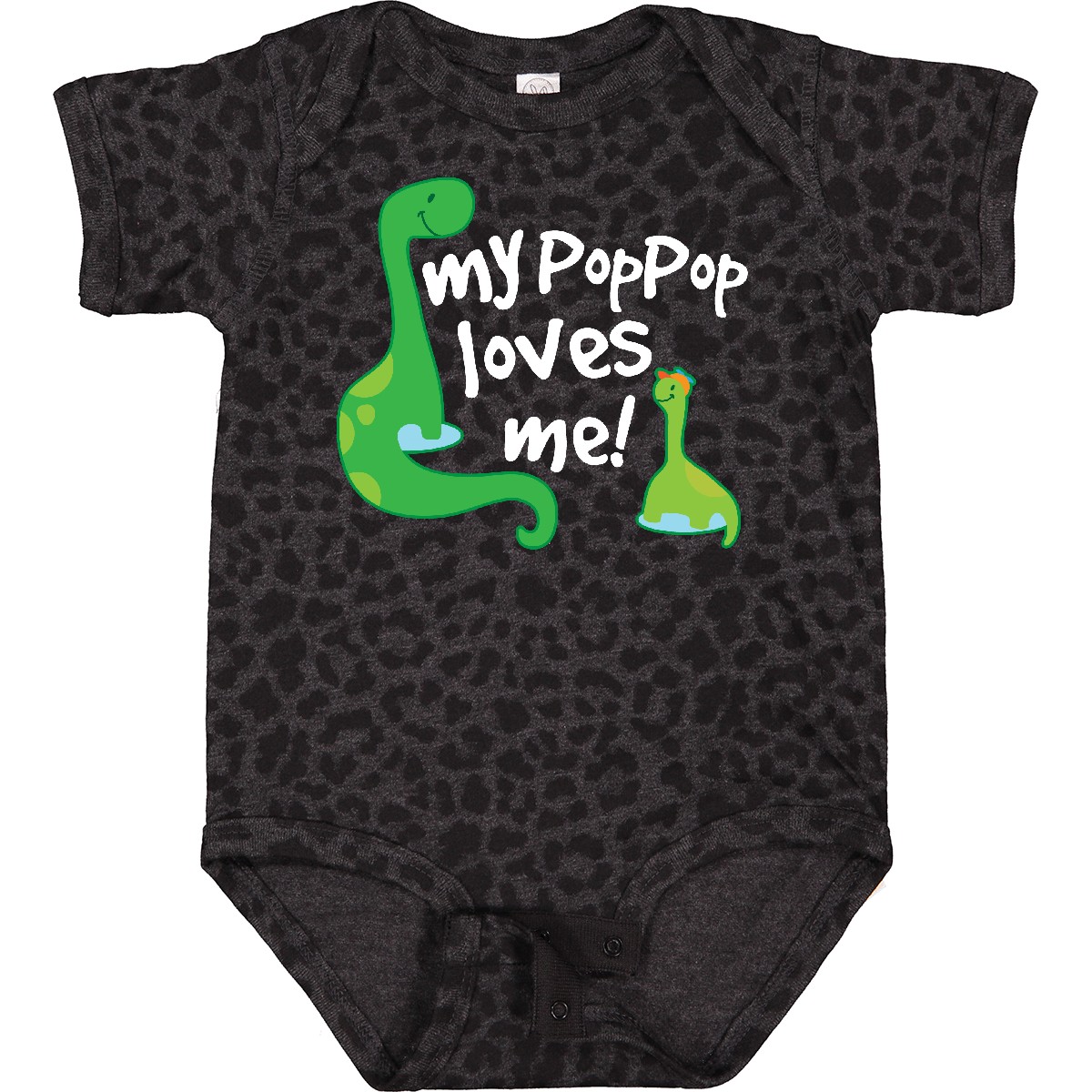 Inktastic My Pop Pop Loves Me Dinosaur Boys or Girls Baby Bodysuit
