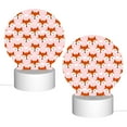 thumbnail image 2 of Balery cute fox pink Pattern Acrylic Night Light Gift with 3 Color ModesTouch-Sensitive LED Lamp Perfect Gift for Mother's Day, Birthday, or Christmas, 2 of 9