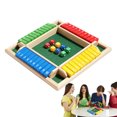 Shut The Box Dice Game Wooden Math Games Tabletop Games for Kids