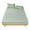 A-Green, variant on Xoxingysm Fitted Sheets,Deep Pocket Fitted Sheet,Solid Color Japanese Yarn Dyed Single Bed Cover Pillowcase Set Bed Sheet and Pillow Case + 1 Pair