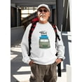 thumbnail image 2 of Let's Go Travel Van  Sweatshirt Men -Image by Shutterstock, Male Small, 2 of 4