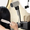 thumbnail image 1 of 360 Degree Rotating Hair Dryer Stand Punch Free Storage Rack Self Adhesive Adjustable Height Wall Mounted Bathroom Decorative Storage Rack, 1 of 6