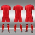 thumbnail image 2 of UFOUND Men Sportswear Sets Short Sleeve Shirts Shorts Workout Sets Football Gym Active Athletic Basketball Clothes Outfits, 2 of 5