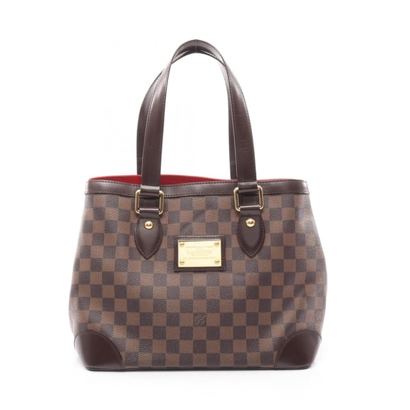 Pre-Owned Louis Vuitton Hampstead PM Tote Bag, Coated Canvas, Leather, Damier,... (Good)
