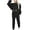 Black, variant on Sweatsuit 2pcs Set for Women Casual Tracksuit Long Sleeve Crop Sweatshirt and Sweatpants 2 Piece Solid Outfits Tracksuits
