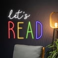 thumbnail image 3 of Handmadetneonsign Custom Let's Read Neon Sign, Name LED Light, Text Led Sign, Personalized Quote, 3 of 5