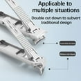 thumbnail image 4 of Nail Clippers for Men, Foldable Double Sided Nail Clipper Tool, 4 of 6