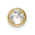 thumbnail image 3 of 14k Yellow Gold Cubic Zirconia Bezel Pendant, 3 of 4