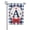Letter A, variant on America Forever Patriotic Monogram Letter A Garden Flag, 12.5 x 18 inch Double Sided, Buffalo Plaid Initial Flag with Stars and Bow, 4th of July Summer Outdoor Yard Decor