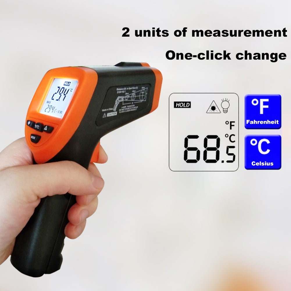 Fahrenheit Digital Thermometer 2-Pack   LCD Display 60 Seconds Instant Reading Thermometer Waterproof Mercury-Free Accurate Temperature Thermometer 