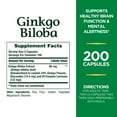 thumbnail image 4 of Nature's Bounty Ginkgo Biloba Capsules, 60 Mg, 200 Ct, 4 of 10