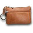thumbnail image 1 of Genuine Leather Coin Purses Mens Women Leather Zipper Coin Purse Pouch Slim Change Credit Card Holder Slim Wallet Key Holder Change Pouch Small Wallet, 1 of 5