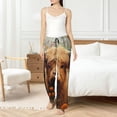 thumbnail image 4 of Balery Cute Floral Cow Pantalones de pijama para mujer, pijamas ultraligeros, pantalones de estar por casa-XX-Large, 4 of 6