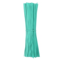 Uxcell 300 Pcs Plastic Twist Ties, 6 Inch Reusable Cable Ties, 0.08 Inch Wide Bag Coated Ties Light Green