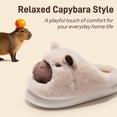 thumbnail image 3 of Sogetch Womens Cute Capybara Slippers Soft Warm Fuzzy House Shoes for Women and Men, 3 of 9