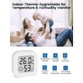 thumbnail image 3 of Higrómetro digital, termómetro de interior, termómetro de ambiente y medidor de humedad con monitor de temperatura y humedad., 3 of 5