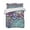 Purple SlateBlue Teal, variant on Quilts Twin Size, Spring Purple Flower Soft Comforter Bedding Set for Bed, Retro Wall Seamless Garden Pastoral Lightweight Quilted Bedspread with Pillow Cover(2 Pieces) for All Season, 68x86 Inch