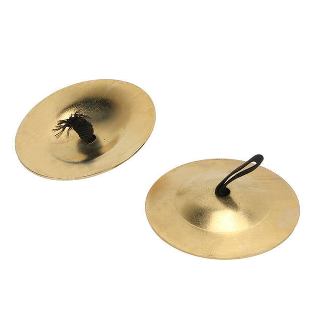Finger Cymbals, Pure Copper Wear Resistan Good Polished Texture Dancing Finger Cymbals For Gift For Party Gold