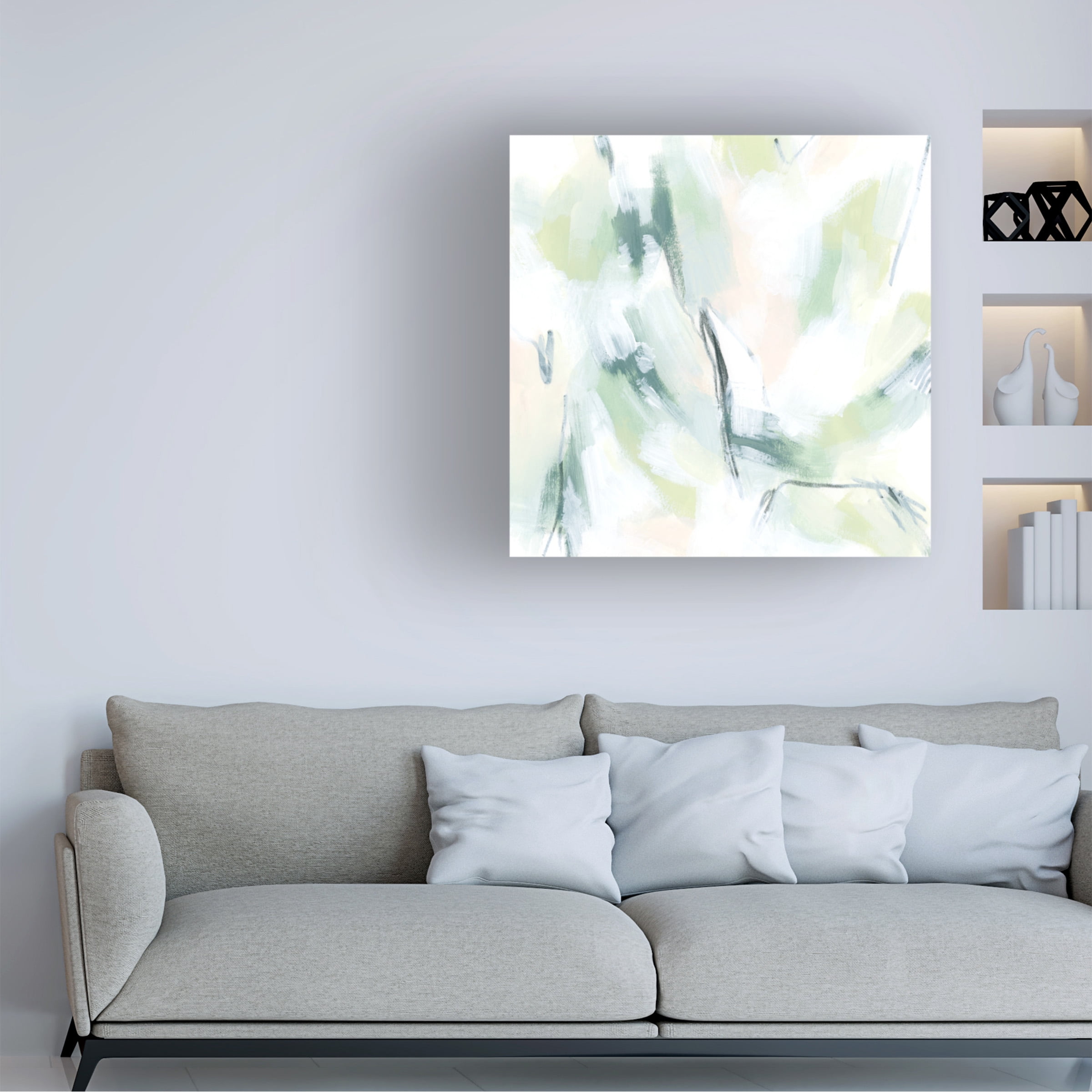 June Erica Vess 'Mint Fissure I' Canvas Art