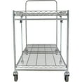 thumbnail image 3 of Bostitch Stowaway Folding Utility Cart, Metal Heavy Duty Design, 23.5" x 37.5" x 39", Chrome, 3 of 12
