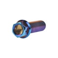 thumbnail image 5 of Wanyifa Titanium Bolt M6x10 15 20 25 30 35 40 45 50 55 60mm Flange Head With Hole Hex Screw for Bike,M6x40 mm,Blue,4 Pcs, 5 of 7