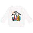 thumbnail image 2 of Inktastic Hello New York City Skyline with Pretzel Toddler Sweatshirt, 2 of 4