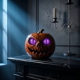 thumbnail image 6 of Halloween Pumpkin Jack O Lanterns Decor, Vintage Halloween Decorations Classic Plastic Pumpkin Statue Figurine, Table Decor for Home Office Party Table, 6 of 7